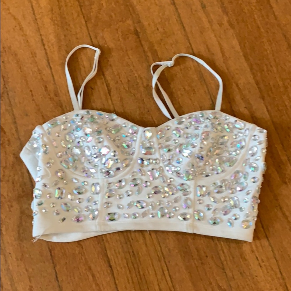 Bejeweled bralette